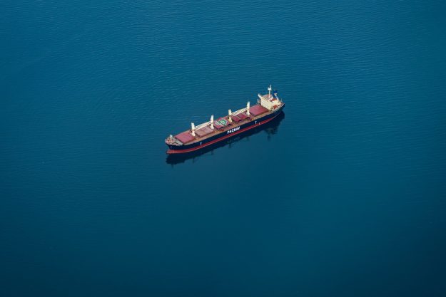 Ship in the ocean