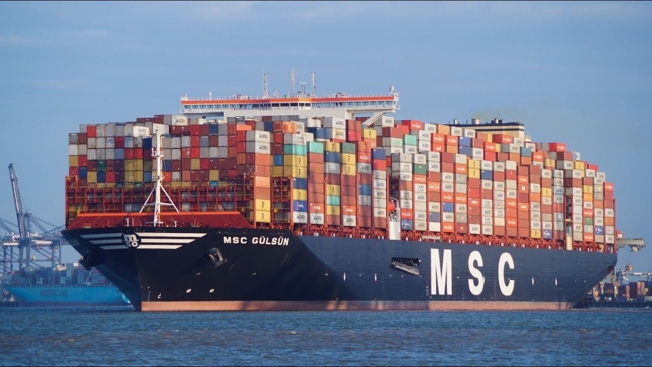 largest container ship under construction