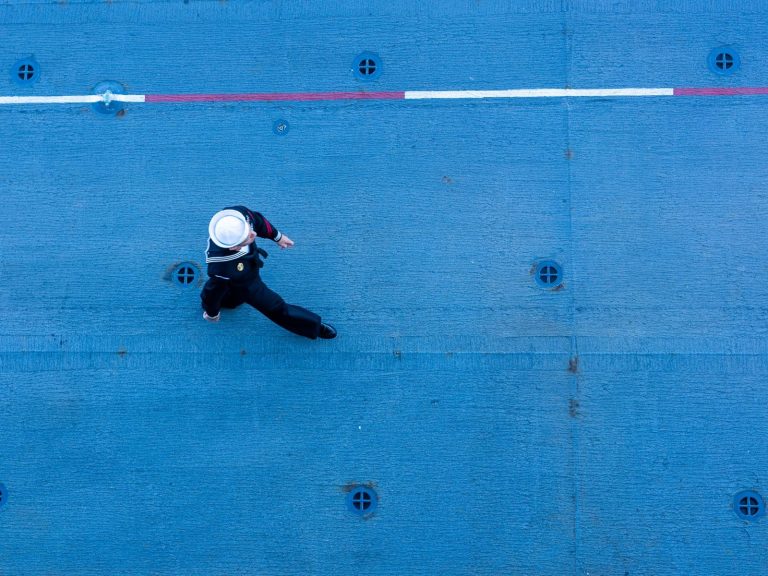1 Mariner walking the dock