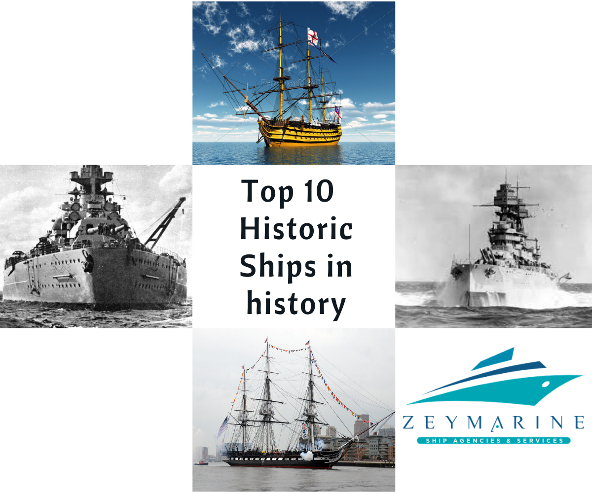 evaluerbare råd Hovedsagelig Top 10 Historic Ships of All Time in Maritime World | Zeymarine